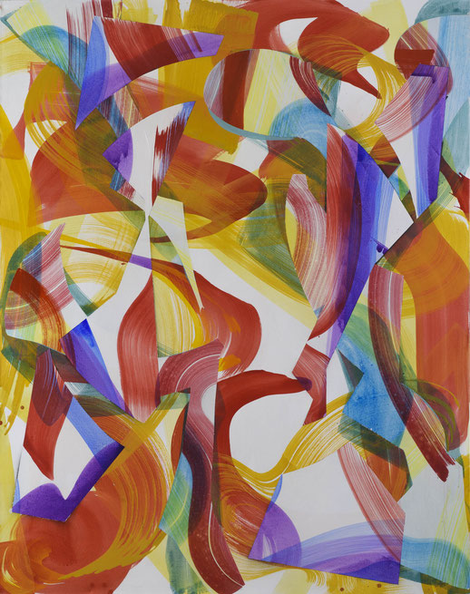 Spiral, 190x150 cm, pigment, akril, vászon, 2019