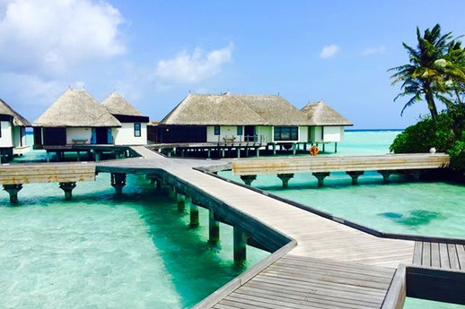 モルディブの水上ヴィラ
