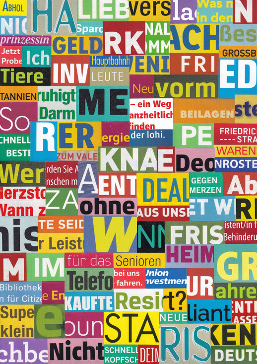Papiercollage von Klaus Becker, Kassel