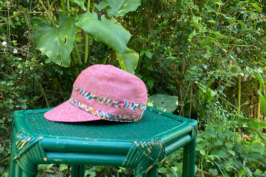 casquette en toile coton ou lin pour jardiner