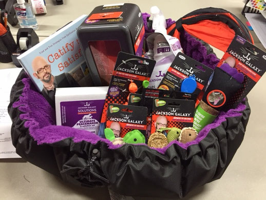 ITEM #29: JACKSON GALAXY KITTY GIFT BASKET (VALUE $225)