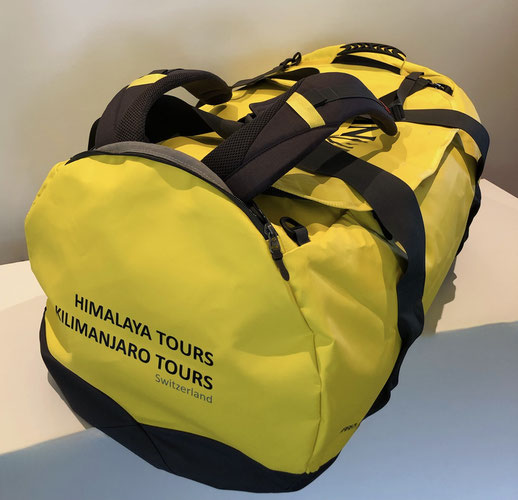 Trekking-Tasche, 110 Liter, 1.95 kg, aus Blachenmaterial, verstaubare Rückenträger