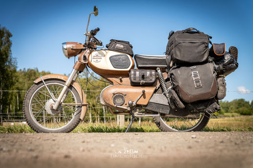 Gepäcksystem für Oldtimer Motorrad