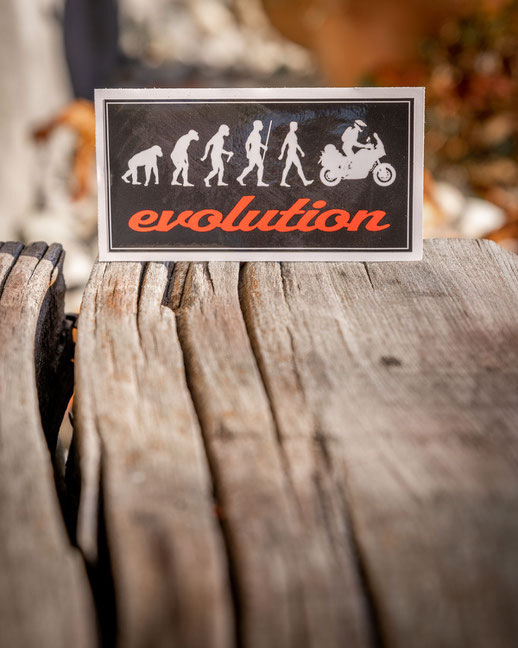 Aufkleber Motorrad Evolution