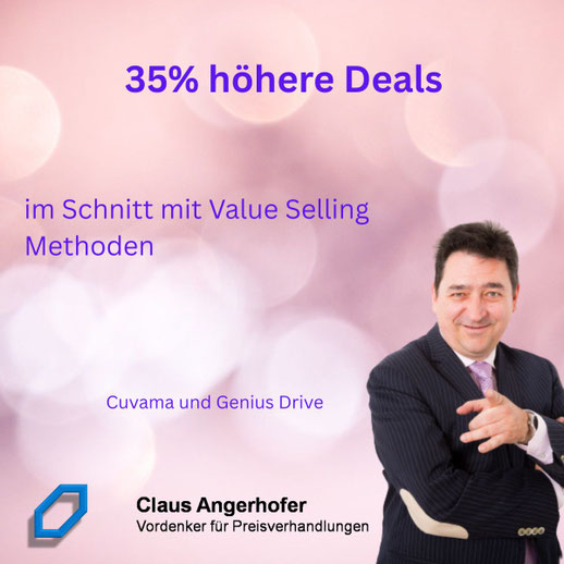 35% größere Deals mit Value Selling lt. Studie von Cuvama und Genius Drive