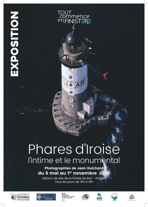 Plakat Ausstllung Phares d'Iroise, Pointe du Raz, Plogoff, Mai bis November 2026