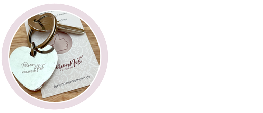 Link-Bild Schlüssel mit Schlüsselherz Ferienwohnung Feriennest Kelheim