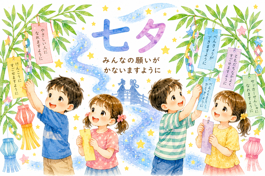 七夕用AIイラスト画像