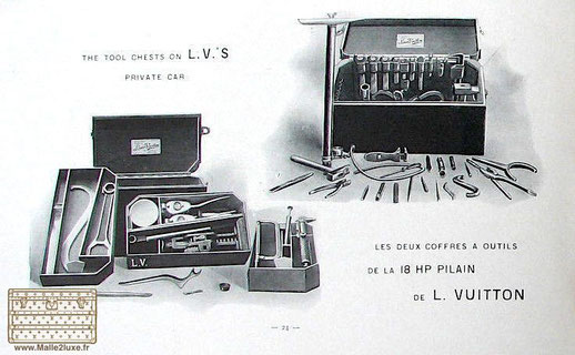 Catalogue Louis Vuitton boite à outils 1900 acajou automobile