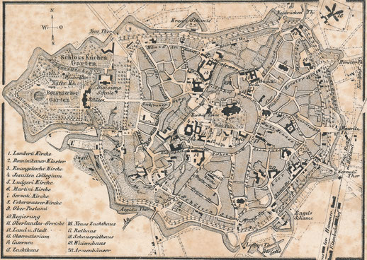 Stadtplan 1850