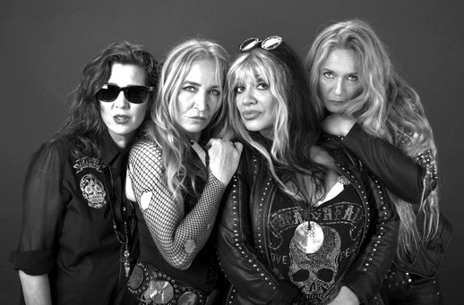 Die All-Female-Hardrock-Band Rosy Vista ist für das neue Seebronner Open Air "Rockin' Memories" bestätigt. Kuriosum am Rande: Die vier szenebekannten Hannoveraninnen veröffentlichten ihr Debütalbum erst 2019 - 35 Jahre nach der Gründung. Foto: Promo 