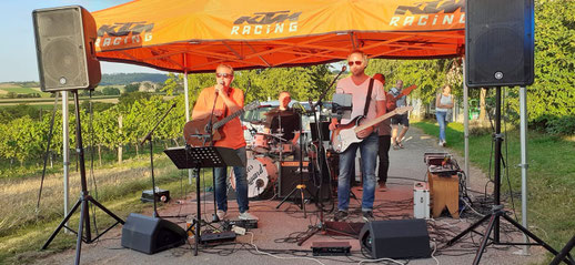 Liveband Olles Leiwand beim Auftritt in Niederösterreich mit Austropop von Ambros, Fendrich, Danzer, STS und vielen anderen