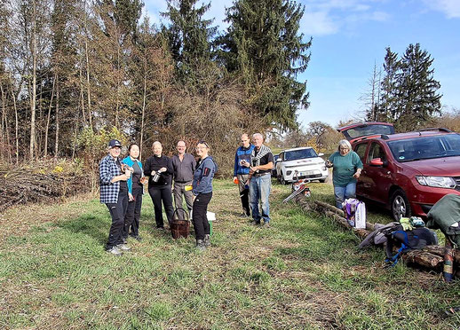 Gehölzpflege am Gomaringer Teich Foto:K-H Kuhn