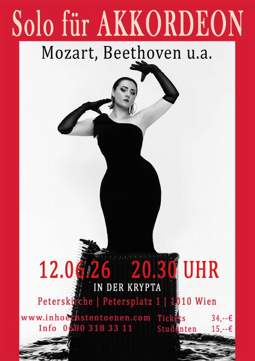 Solo für AKKORDEON - Sophie Herzog  in der KRYPTA