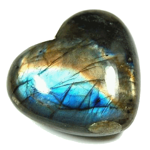 Coeur en labradorite