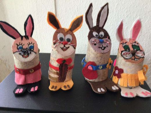 Die Hasenfamilie bei Familie Pump