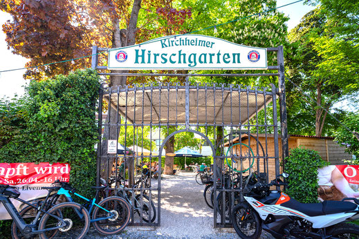 Kirchheimer Hirschgarten - Der fahrradfreundliche Biergarten