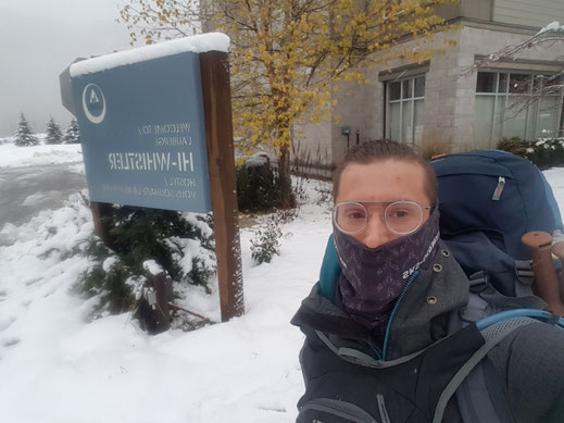 Hi-Hostel Whistler, Bayly Park 7:55 Uhr vor der Abreise