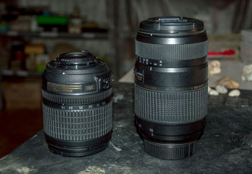 Gli obiettivi usati: 18-105 Nikon e 70-300 Tamron