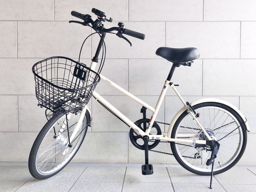 普通の自転車20インチのシティサイクルです。標準料金でご利用いただけます。電動アシスト自転車ではありません。電動アシスト自転車ではありません。てんちゃり大阪府枚方市の駅前ポート(枚方市駅の駐輪場)にあります。