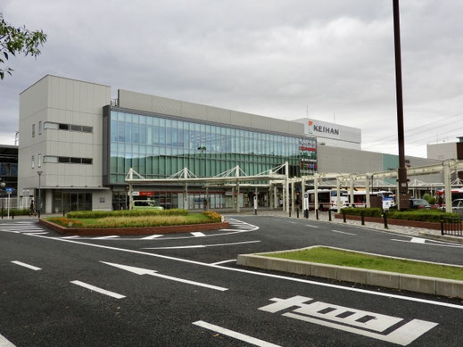 枚方市|京阪電車の樟葉駅から天満川駐輪場までくずはモールを通って徒歩2分です