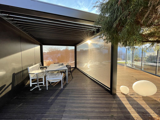 Terrassendach, Lamellendach Pratic Opera in Linz Oberösterreich