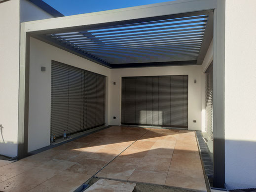 Terrassenüberdachung, Lamellendach Brustor B200XL in Neustadt an der Donau, Niederbayern