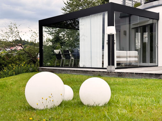 Terrassendach, Lamellendach von Winsol in Passau, Niederbayern