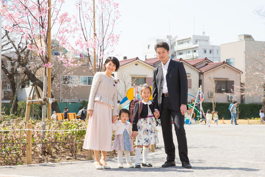 出張撮影　入園　入学　卒園　卒業　東京　練馬区　公園