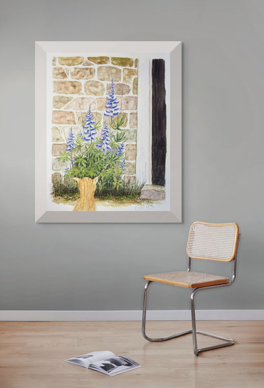 "wait a minute", size: 31x41cm