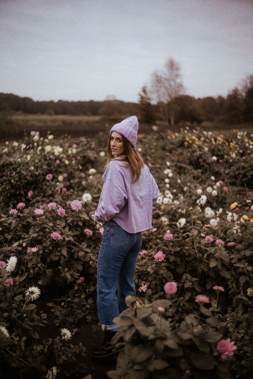 Blumenfeld Fotoshooting