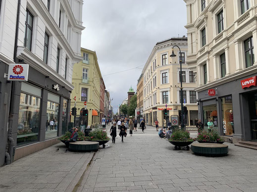 Norwegen, Oslo, Zentrum mit Dom, Fußgängerzone Oslo