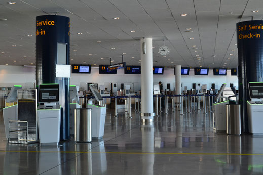 Inchecken voor mijn SAS vlucht naar Bodö