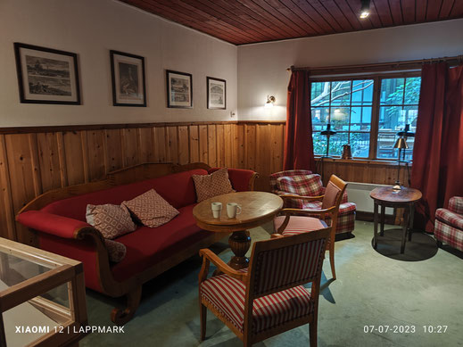 Een van de oude elementen in het hotel