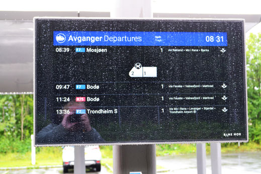 Onze trein zo op tijd moeten zijn. Hopelijk is er voor de volgende bui losbarst