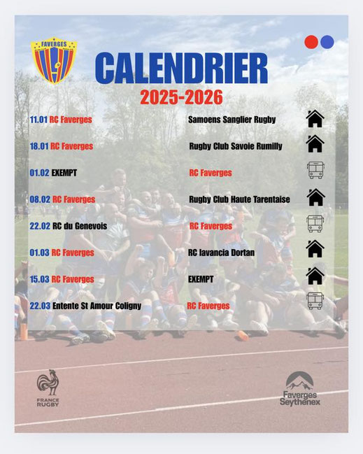 calendrier saison RCF
