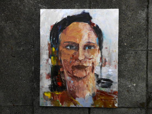 portrait, ölbild
