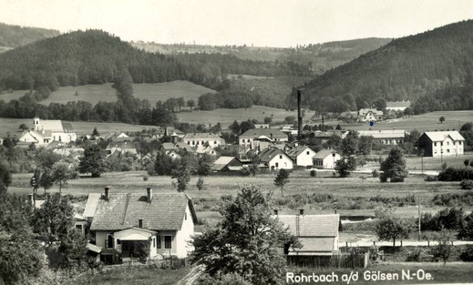 Ansichtskarte Rohrbach ca. um 1930, Zur Verfügung gestellt von: Topothek Rohrbach an der Gölsen