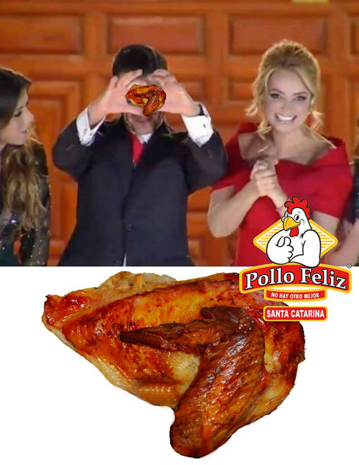 La "peña señal" de Enrique Peña Nieto pollo feliz santa catarina