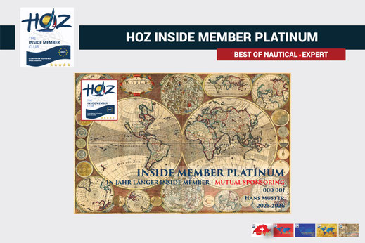 Mitgliedskarte HOZ INSIDE MEMBER PLATINUM – für langjährige Kunden und Partner mit Mutual Sponsoring.