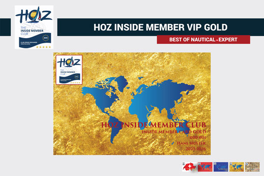 HOZ Hochseezentrum International | HOZ INSIDE MEMBER GOLD | Segelschein | Motorbootschein | Hochseeschein | www.hoz.swiss