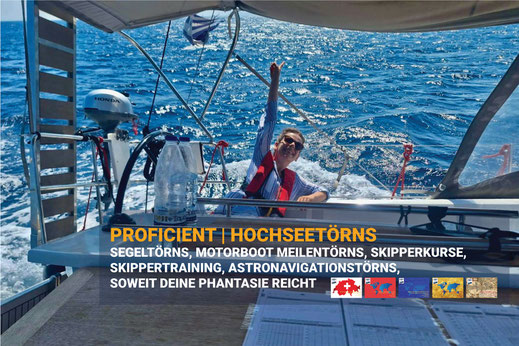HOZ Hochseetörn mit Skippertraining, Astronavigation und Meilentörns – praktische Ausbildung zum Schweizer Hochseeschein auf offener See