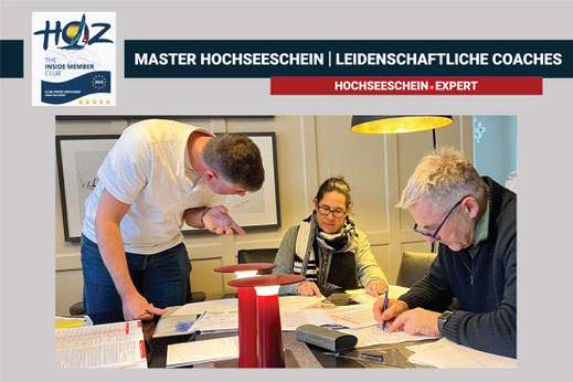 HOZ Master Hochseeschein Kurse – leidenschaftliche Coaches bieten persönliche Betreuung und intensive Kursvorbereitung.