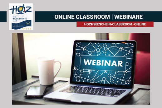 HOZ Hochseeschein Online Classroom Webinare: Professionelle, interaktive Webinare zur optimalen Prüfungsvorbereitung auf den Hochseeschein.