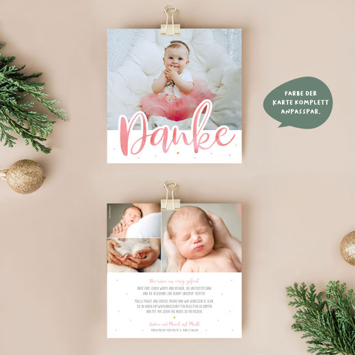 Weihnachtskarte Baby Geburtskarte Baby mit Weihnachstmotiv Babykarte kartendings.ch Schweiz