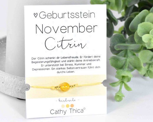 Geburtsstein November - Citrin  11,- €