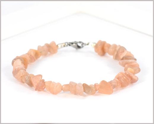 Sunstone Edelstein Chips Armband 