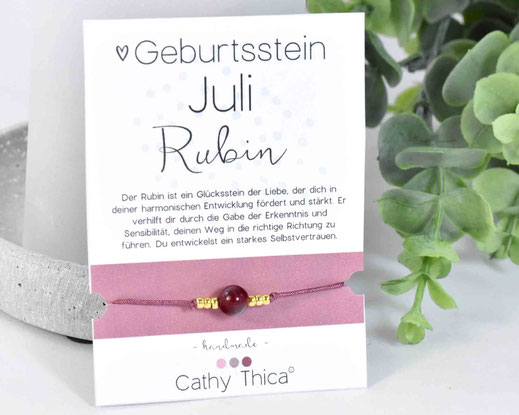 Geburtsstein Juli - Rubin  11,- €