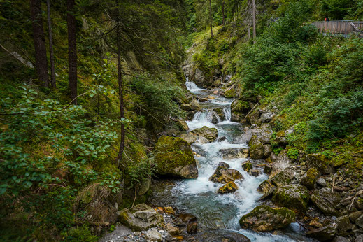 Wandern mit Hund in Sterzing; Gilfenklamm mit Hund