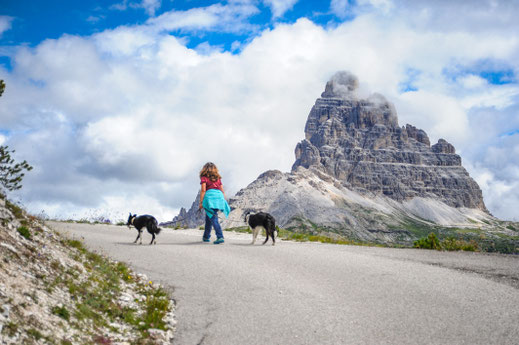 Wandern mit Hund in den Dolomiten, Monte Piana